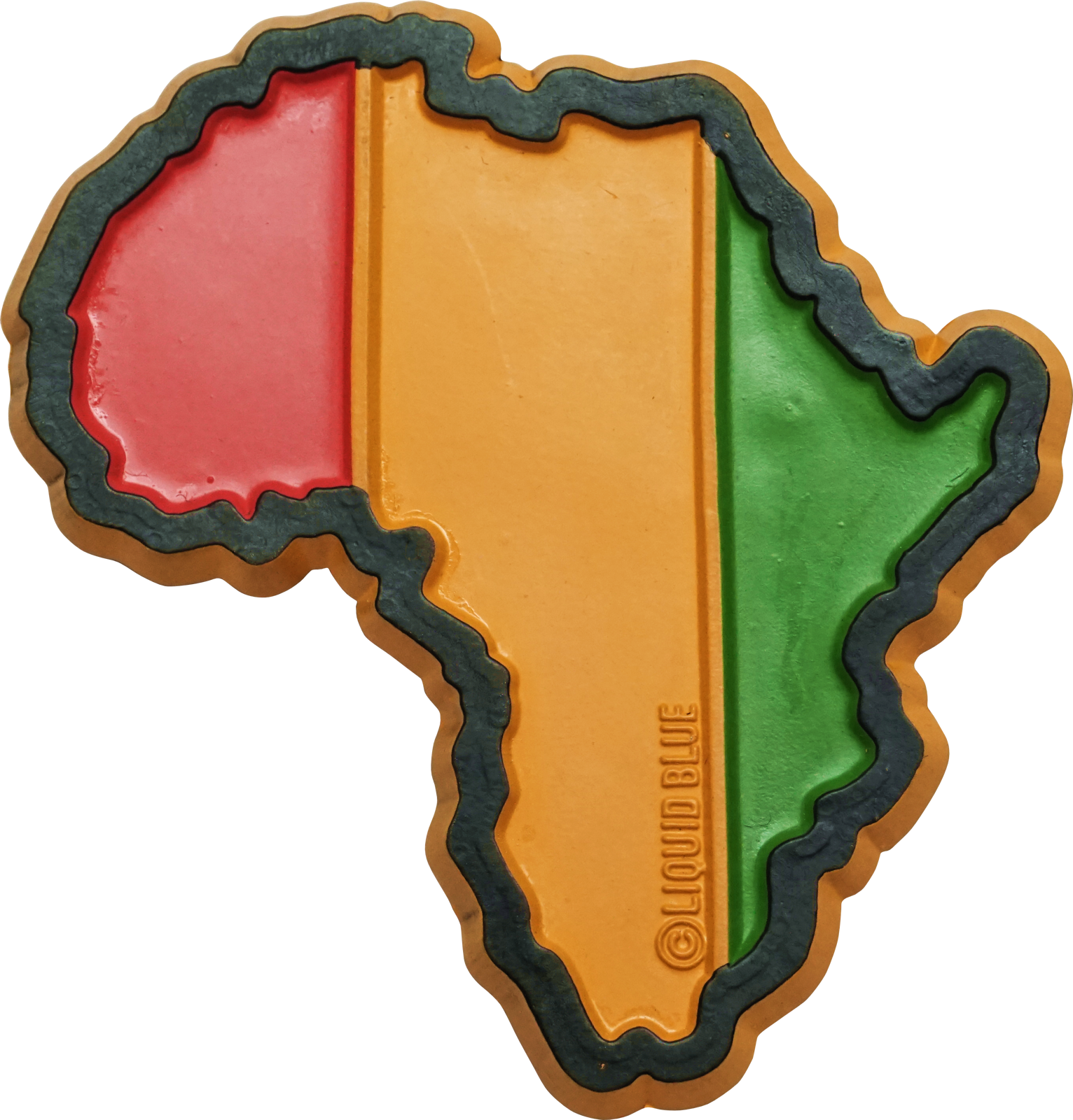 Magnet - Africa - With Pan-African Colors