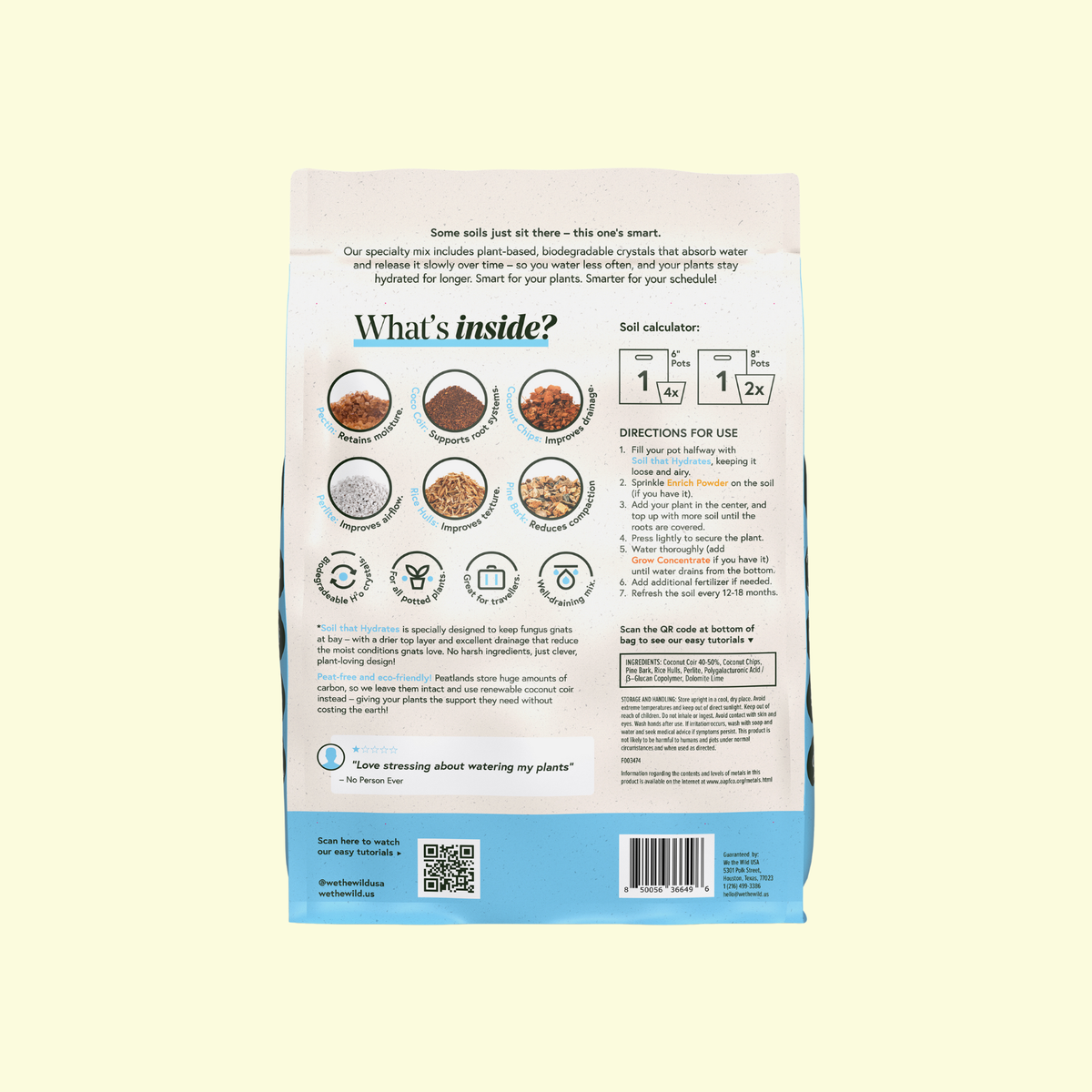 Soil That Hydrate Potting Mix