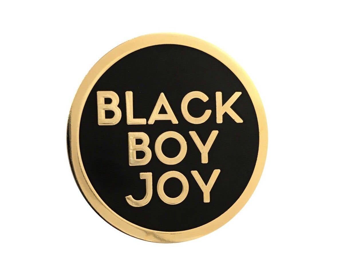 Black Boy Joy Lapel Pin - GOLD