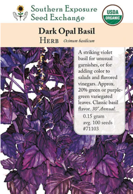 Basil Dark Opal Seeds