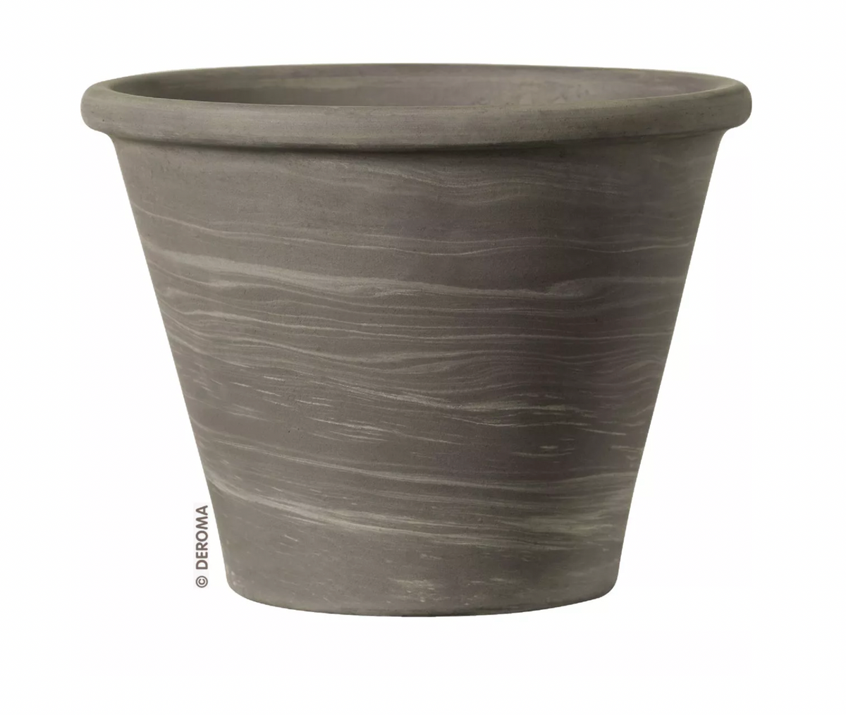 Deroma Graphite Clay Planter