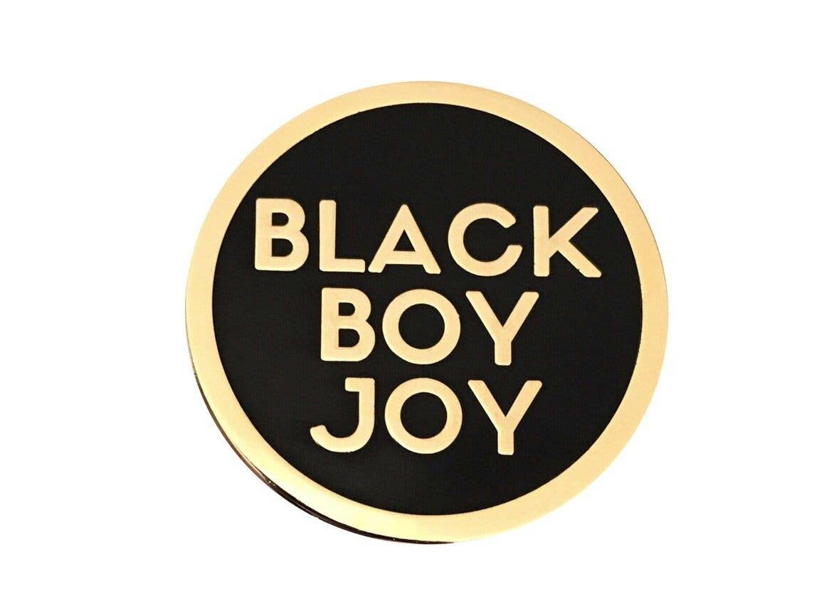 Black Boy Joy Lapel Pin - GOLD