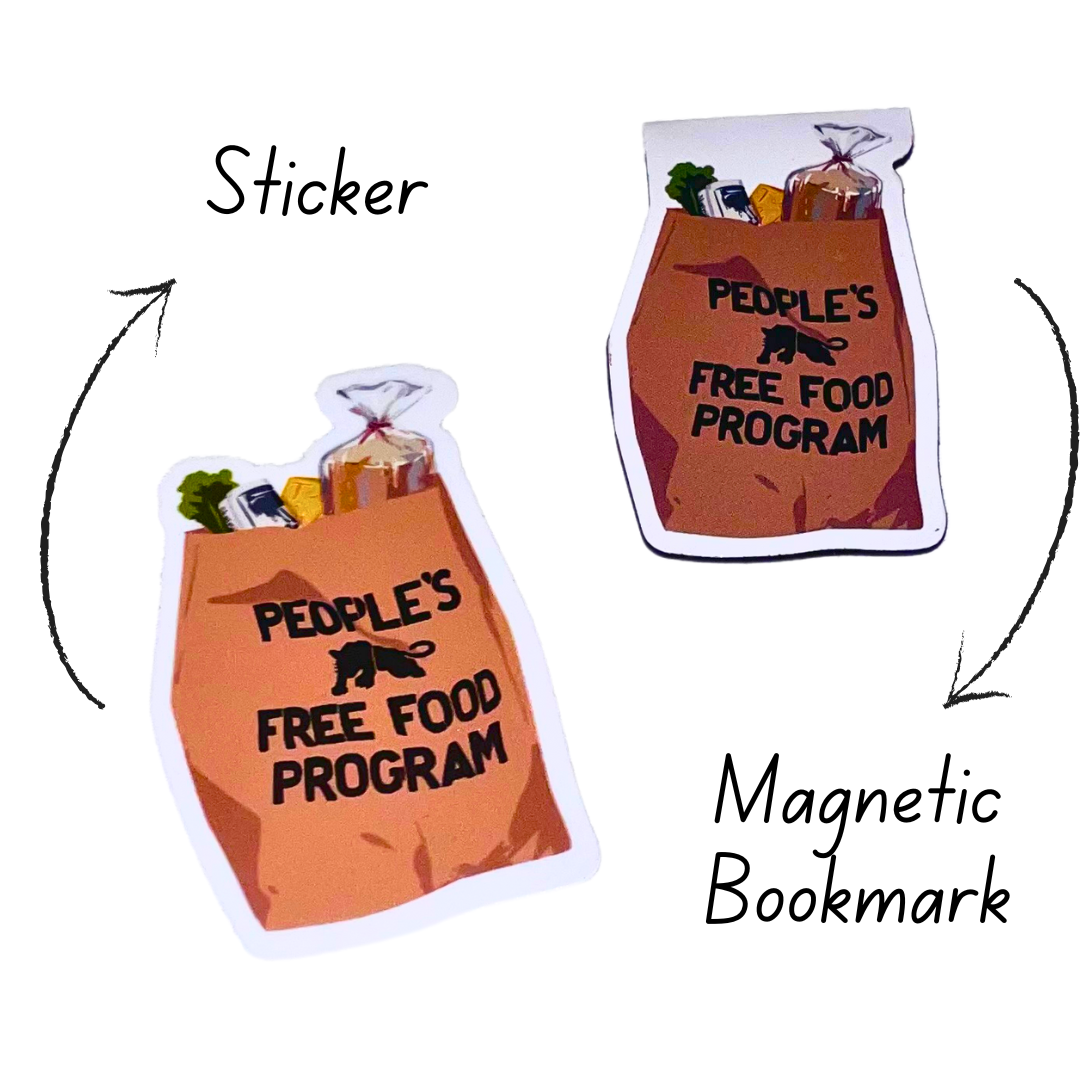 People's Free Food Bag Magnetic Bookmarks | Black Culture