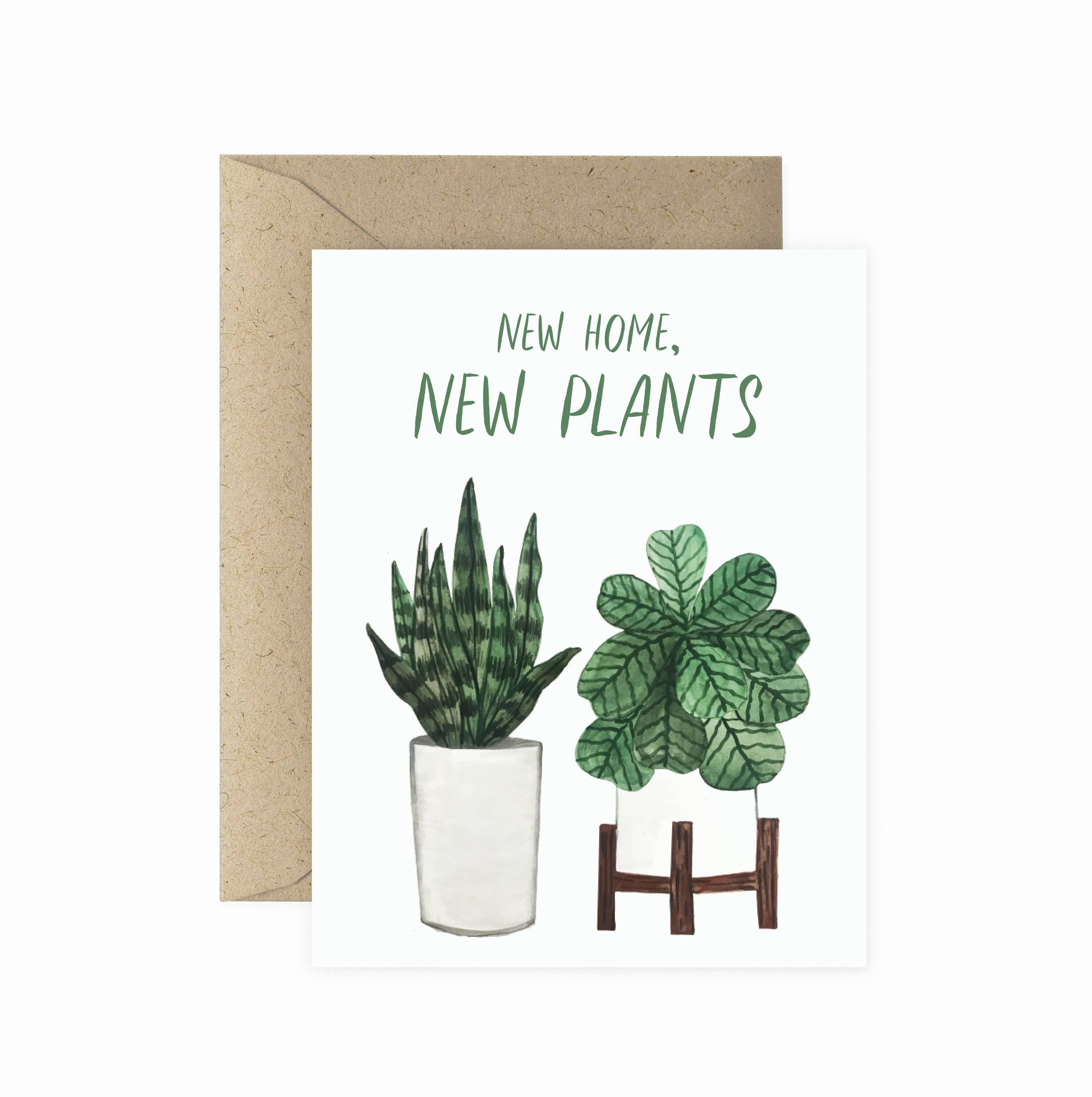 New Home New Plants Greeting Card | Housewarming