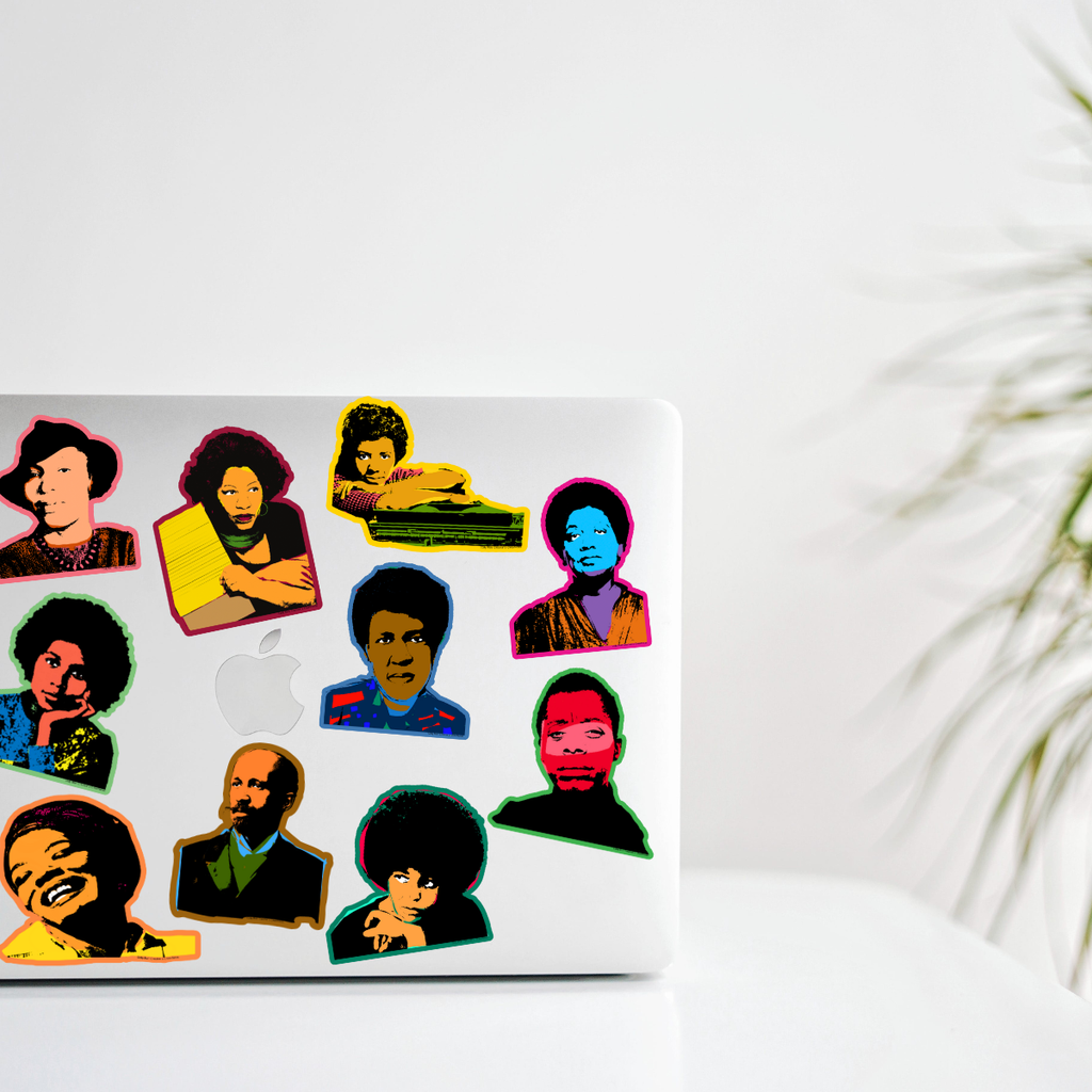 Angela Davis Sticker Plant and People