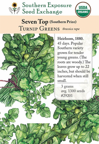 Seven Top Turnip Green Seeds